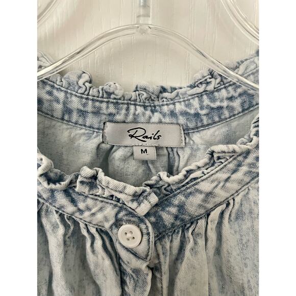 Rails Ruthie Top Light Acid Wash Size Medium - Picture 7 of 14